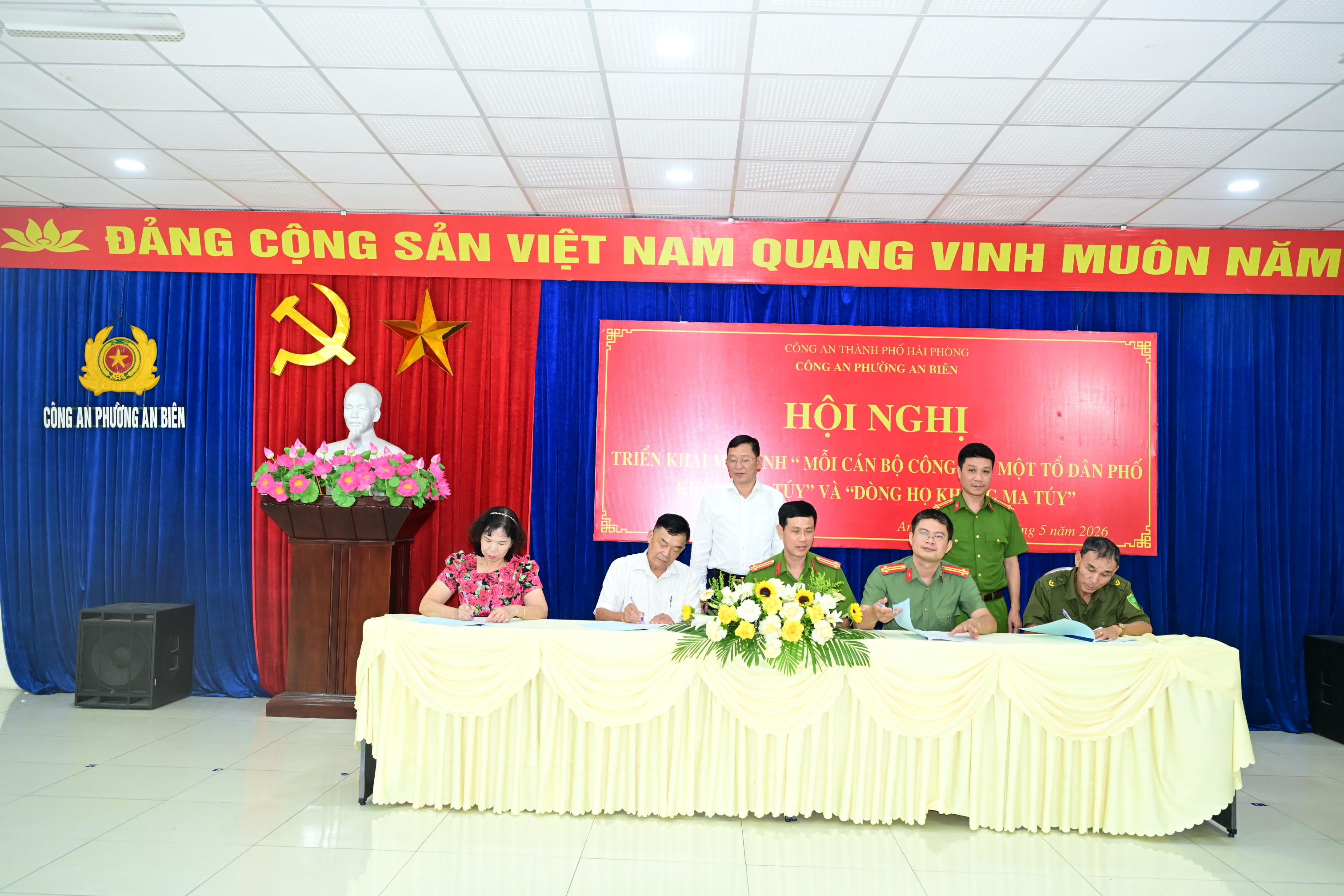 Phường An Biên triển khai mô hình “Mỗi cán bộ Công an - Một Tổ dân phố không ma túy” và “Dòng họ không ma túy”